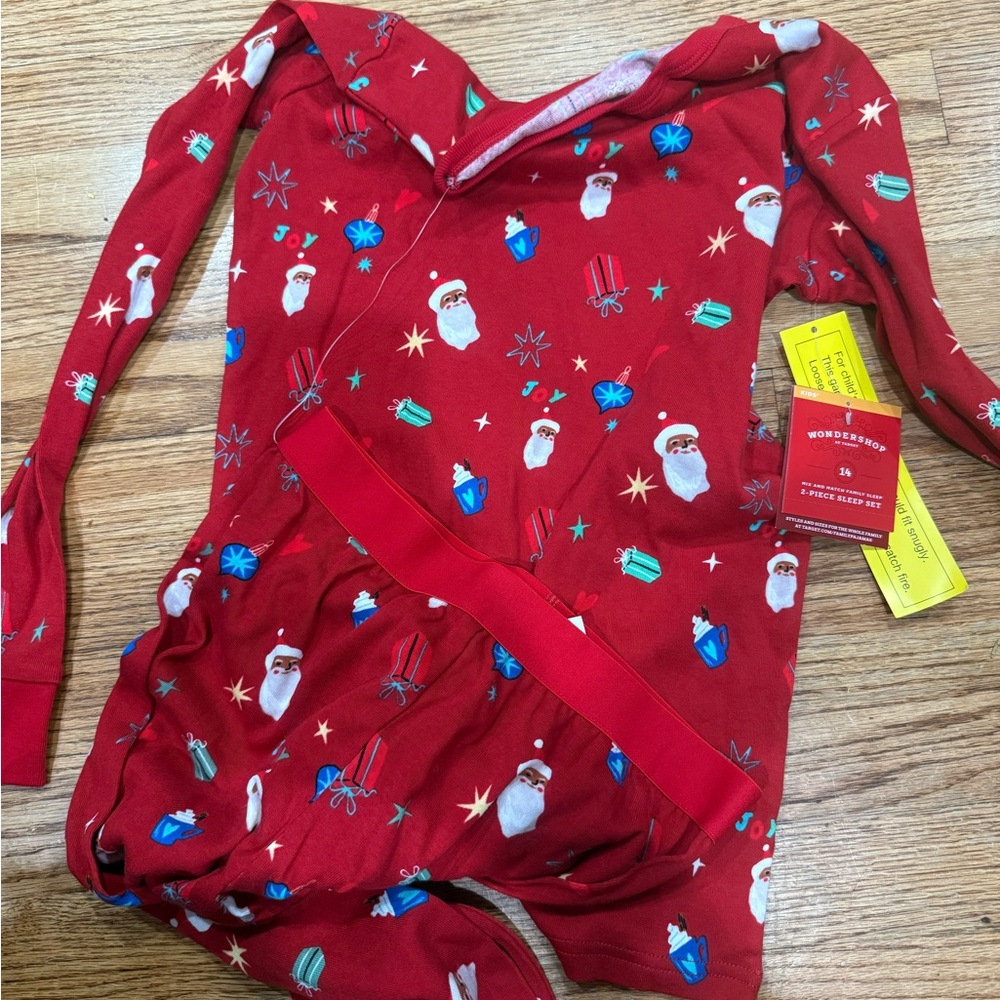 Wondershop Red Santa and Gift Print Onesie